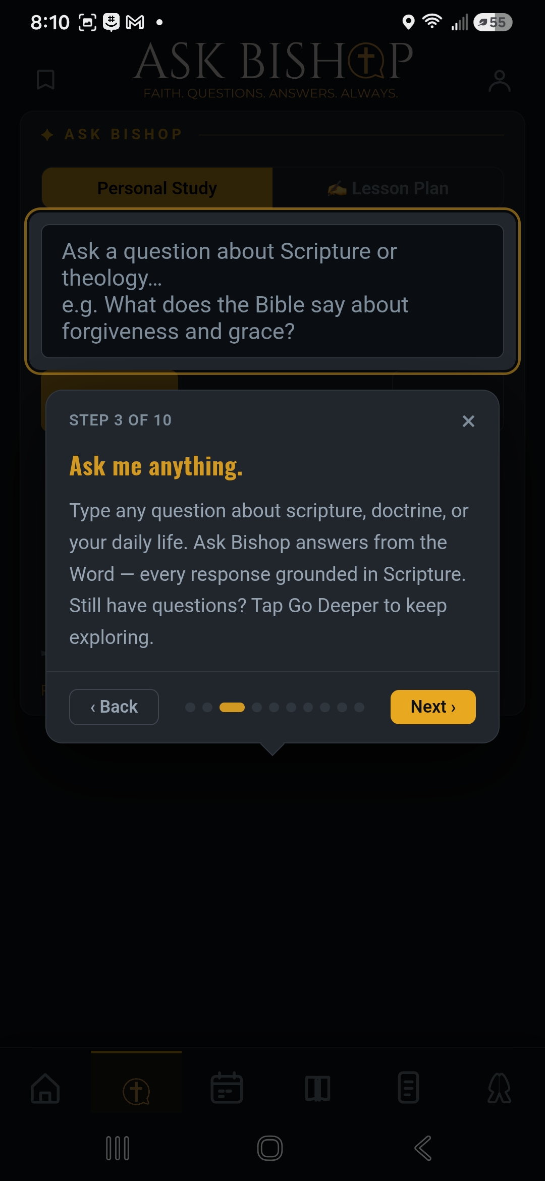 AskBishop screenshot