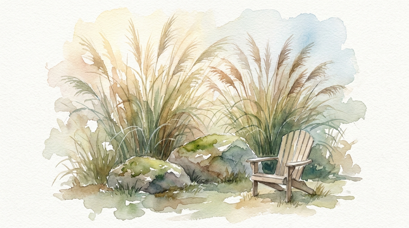 Plant the walls of the room: watercolor study